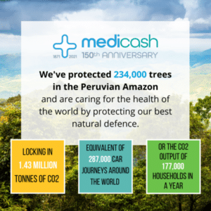 Medicash graphic - Protected trees in the Peruvian Amazon
