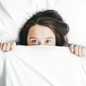 woman ready to sleep