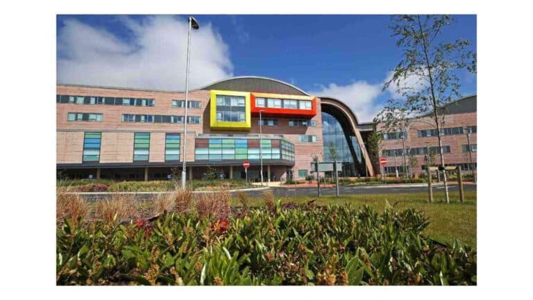 Outside Alder Hey children's hospital