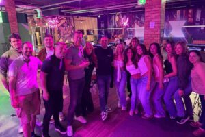 Medicash staff night out at Gravity Max shows group of colleagues in a social setting